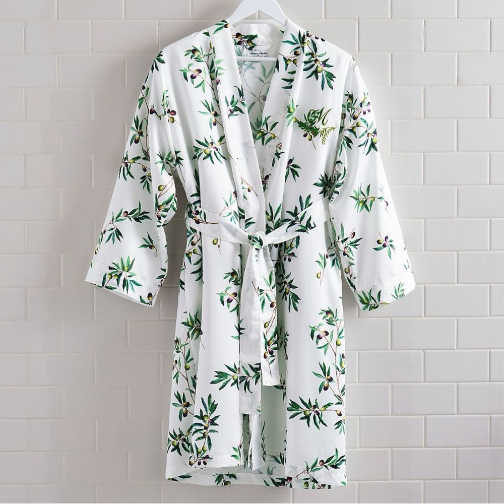 Monique Lhuillier Olive Orchard Robe White Floral Size M/L